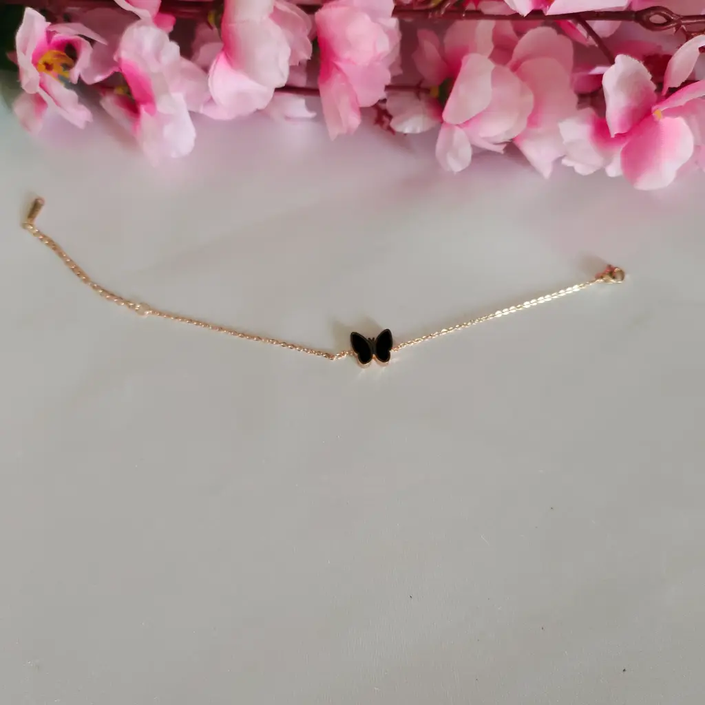 Double Side Bracelet Rose Gold- Buterfly