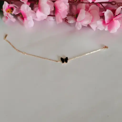 Double Side Bracelet Rose Gold- Buterfly